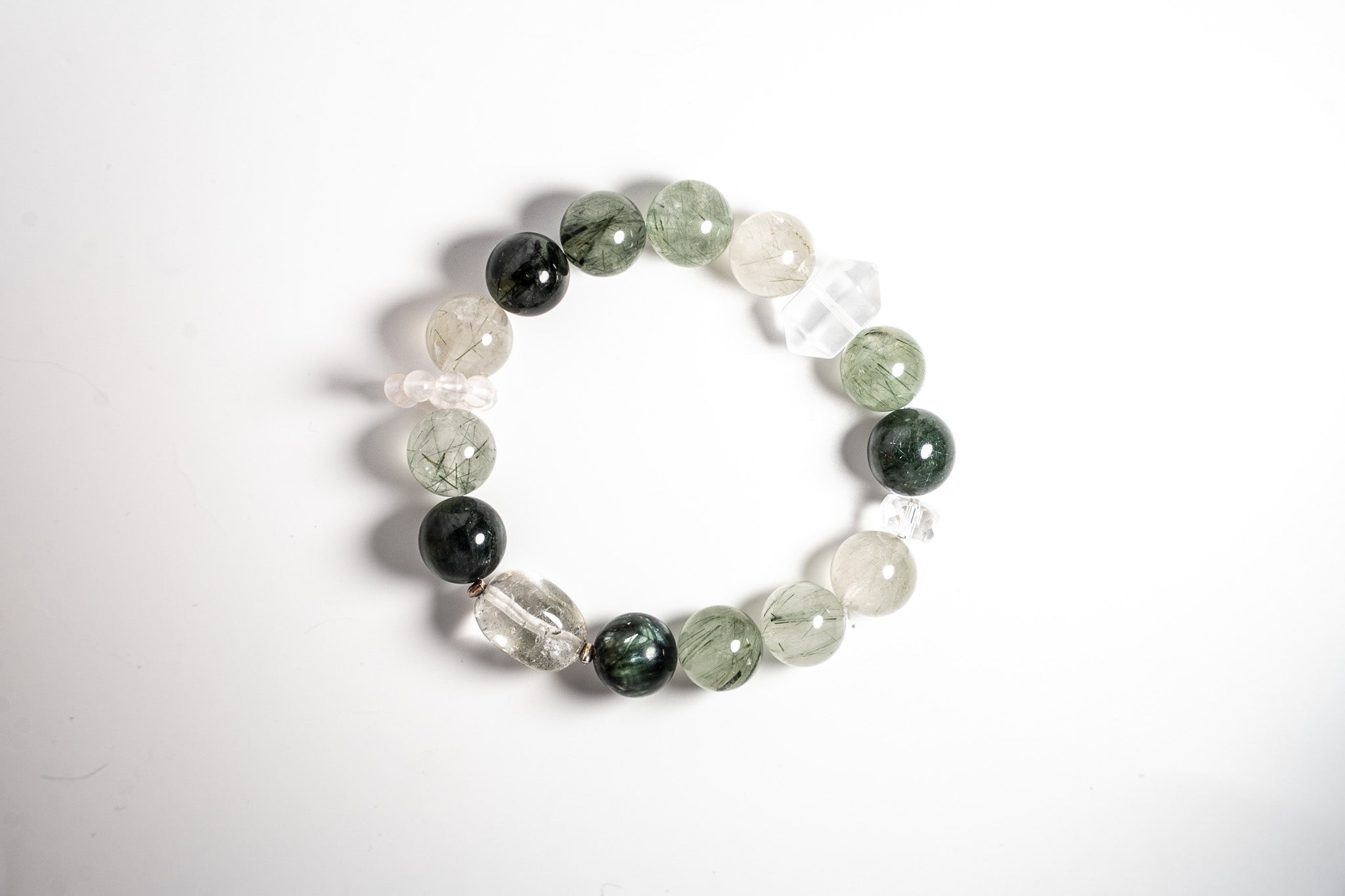 Green Rutilated Quartz-Mult color