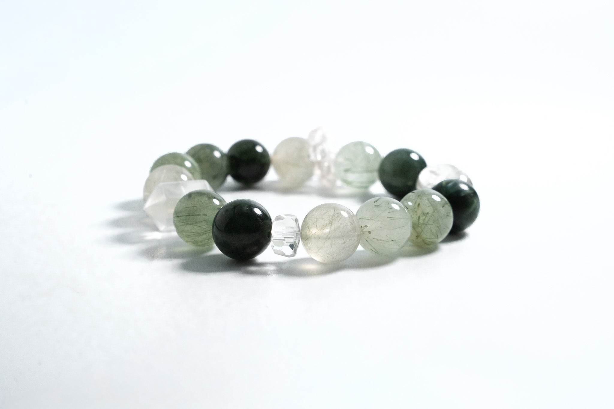 Green Rutilated Quartz-Mult color