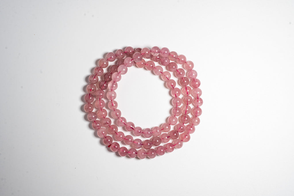 Three-loop Rose Quartz