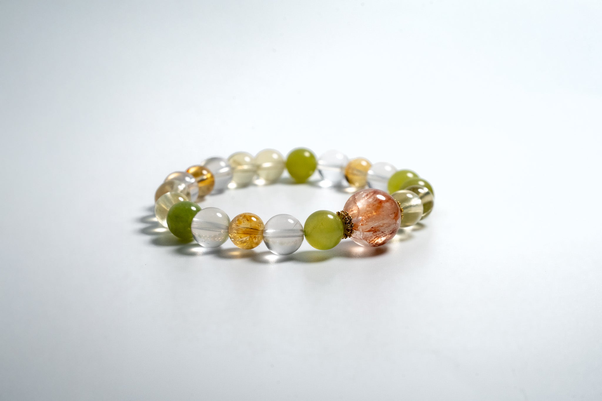 Clear Quartz with Rose Quartz