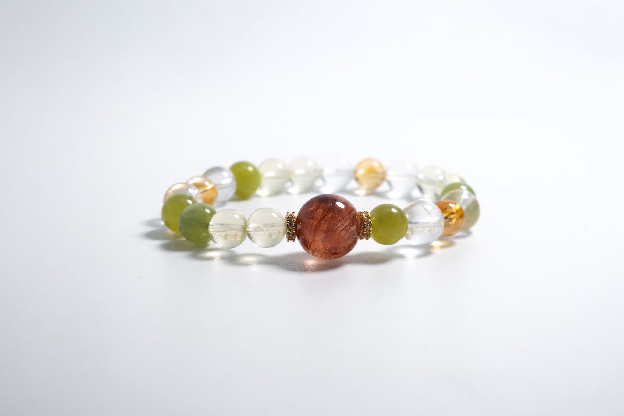 Clear Quartz with Rose Quartz